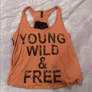 Lace racerback tank top